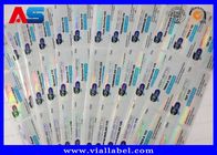 Pharmacy Medication Bottle 10ml Vial Labels Laser Hologram + CMYK Printing labels for glass vials