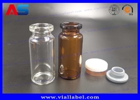 10ML Bio CMYK Printing Pharmacy Glass Bottles With Lids ISO19001-2008 Approved