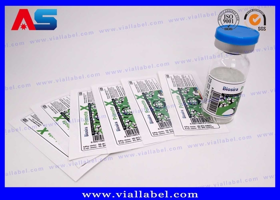 CMYK White Pearl Film 10ml Vial Label For Injection Bottles
