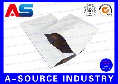 Heat Seal Custom Printed Resealable Aluminum Foil Packaging Bags SGS ISO 9001