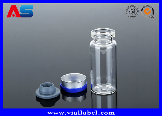 Pharmaceutical Laboratory Glassware Empty Glass Vials Dropper And Plastic Caps 10ml