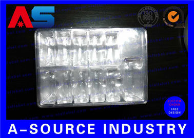 PET Plastic Blister Packaging Tray For Vaccines Vials 10 2ML And One 10mL Water Bottle