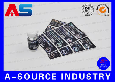 Adhesive Scratch Off Vial Stickers Holographic Printing Custom Design