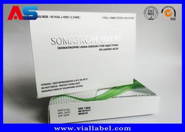 HGH Paper Box And Labels Plastic Tray For Growth Hormone Medication