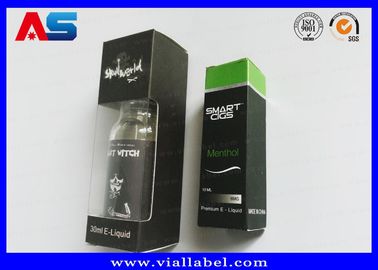 E Liquid Silver Foil 30ml 10ml Small Storage Boxes For Vials With Display Window