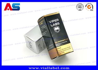 Recyclable Foldable Paper Box For 10ml Glass Vials Bottles With Hologram Labels