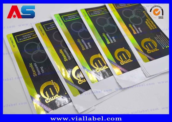 CMYK Strong Adhesive Sticky Labels For Steroid Testosterones Glass Vials