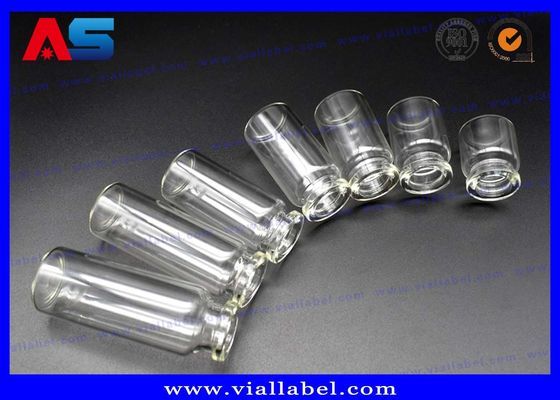 Pharmaceutical Injection Oils Transparent Laboratory Glass Vials With Cap 10ml 300pcs / Lot