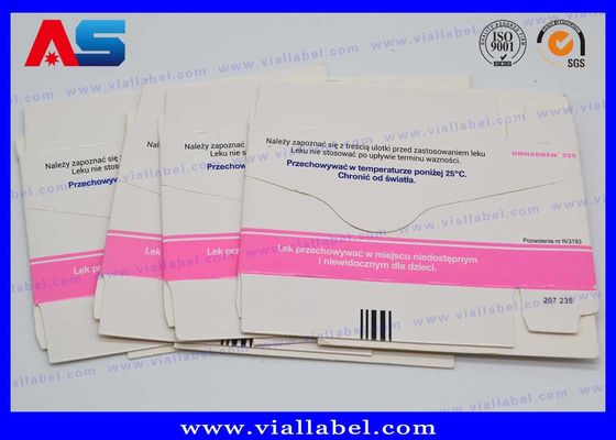 Varnishing Decorative Pill Box Divider Paper Insert For 5ml Amps / 2ml Vials