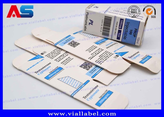 Small Pharmaceutical Small Cardboard Box Printing For Sterile Injection Vials Deca / Enanthate