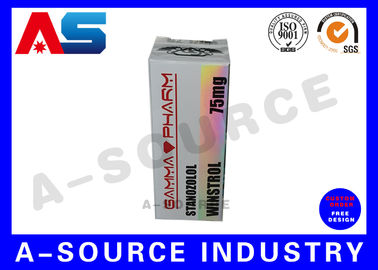 Pharmaceutical Essential Oil Box  Glossy Holographic Printing 10ml vial paper boxes