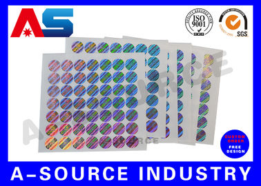 Tamper Evident 3D Custom Holographic Stickers for Peptide label box packaging anti fake hologram sticker
