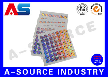 Silver Scratch Off Label Stickers With Security Code , 3D Hologram Printing anti fake hologram
