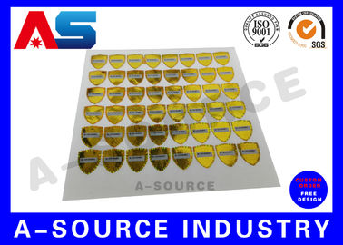 PET Custom Holographic Stickers 3d Holographic Stickers Anti - Counterfeiting void sticker