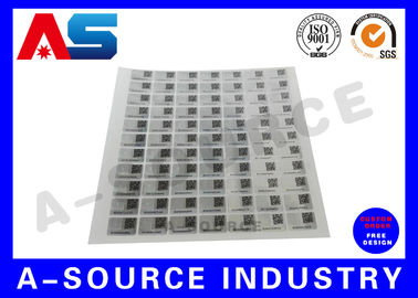 Round Clear Genuine  Laser Custom Tamper Evident Labels Anti - Fake 20 x 20mm