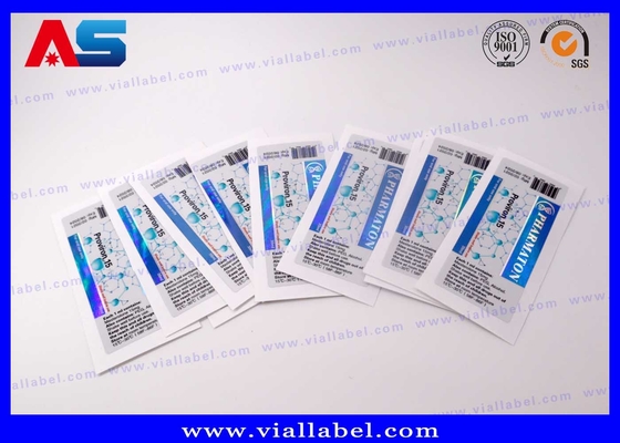 Holographic Printing Peptide 10ml Vial Labels Custom Design custom bottle stickers