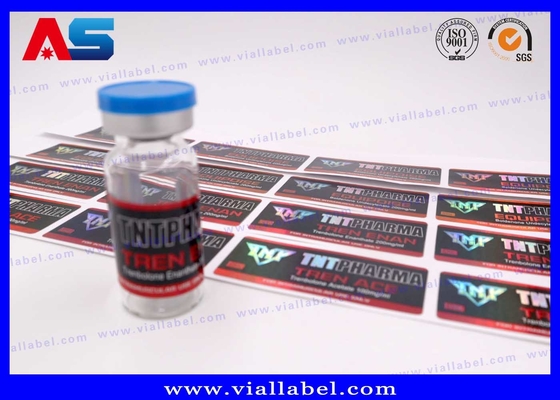 Custom Glass Bottle Labels Glossy Lamination For Medication Package HCG vial label boxes