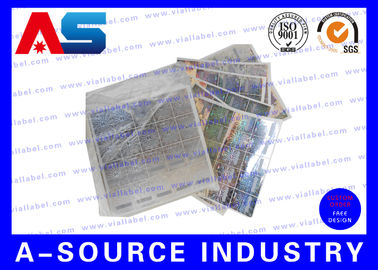Silver Scratch Off Label Stickers With Security Code , 3D Hologram Printing anti fake hologram