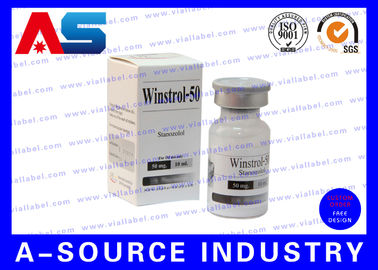 Holographic Metallic Cardboard Moving Boxes Foil Tablet For 50CC Bottles pharmaceutical packaging boxes