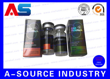 Laser Holographic Metallic Foldable Glass 10ml Vial Steriod Boxes Packaging pharmaceutical boxes label