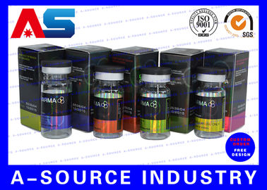 Metalic Foil Cardboard 10ml Vial Boxes For Glass Bottles Moving Hologram Medicine pharmaceutical packaging boxes