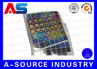 Glass vial labels Laboratory 10ml Vial Labels A4 Laser Pharma Vinyl Sticker With Hologram Effect