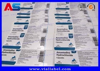 Custom Supplement Bottle Labels , Printing Glossy Aluminum Foil Labels In Rolls