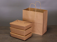 Logo Custom Kraft Paper Bag 80g 100g 130g 170g Food Takeaway Bag Degradable