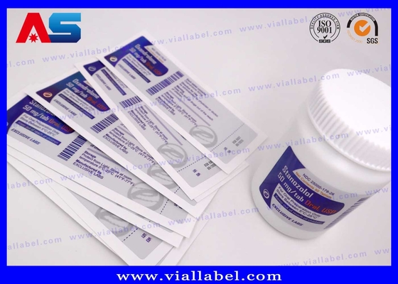 PP PET Plastic Adhesive Pill Bottle Sticker Custom Printing custom bottle labels