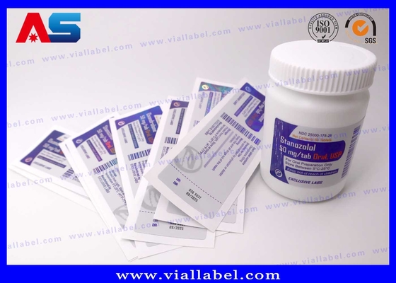 PP PET Plastic Adhesive Pill Bottle Sticker Custom Printing custom bottle labels