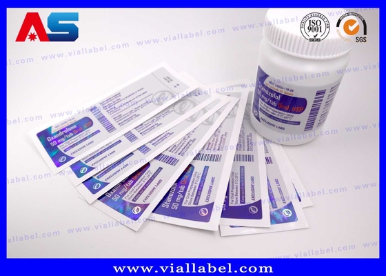 PP PET Plastic Adhesive Pill Bottle Sticker Custom Printing custom bottle labels