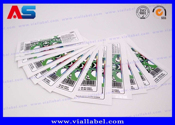 CMYK White Pearl Film 10ml Vial Label For Injection Bottles custom 10ml bottle labels