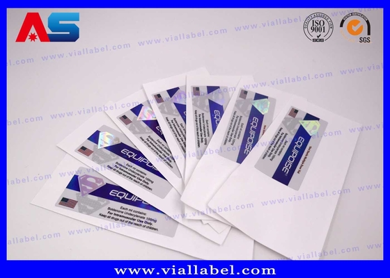 Professional 10ml Vial Labels , Anti Counterfeit Hologram Vial Stickers custom bottle labels