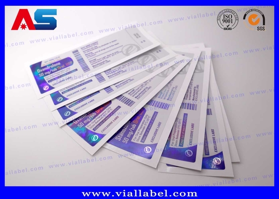 CMYK Peptide Vial Labels For Medicine Glass Bottle Sticker Printing Factory Waterproof Strong Adhesive