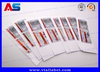 CMYK Peptide Vial Labels For Medicine Glass Bottle Sticker Printing Factory