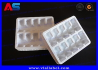2ml 10 Vials Plastic Blister Tray , Medication Plastic Vial Trays White