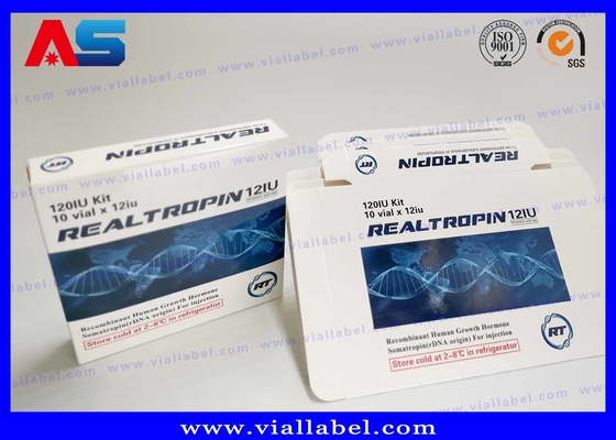 Pharmaceutical Design Printing Somatropina Hcg 2ml Vial Box Packaging With Label bodybuilding paper packaging box
