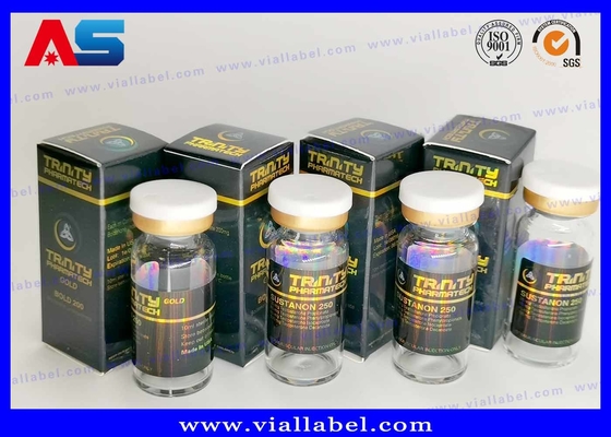 Hologram Labels Musclebuilding 10ml Vial Boxes For Peptide Customized Self Adhesive