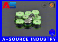 20mm Green Aluminum Flip Off Cap For 10mL Chemistry Pharmaceutical Vials / Bottle vial flip off caps