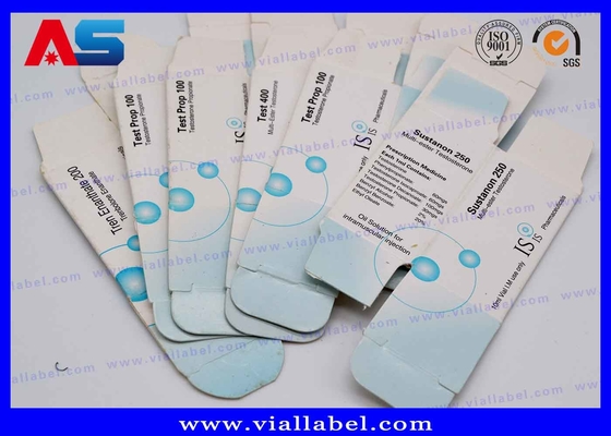 Glossy / Matt Bio Custom 10mL Vial Box Cardboard Moving Boxes For Lab Test boxes for vials