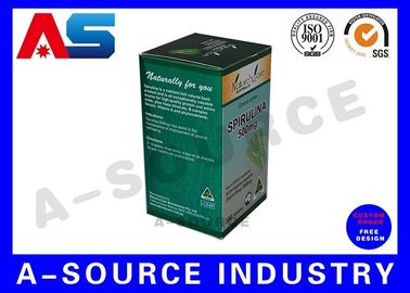 Capsules packaging box Glossy Finish Pharmaceutical Packaging Box / Medicine Paper Box For Pill Bottle