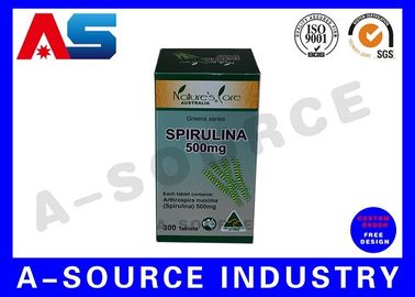 Capsules packaging box Glossy Finish Pharmaceutical Packaging Box / Medicine Paper Box For Pill Bottle
