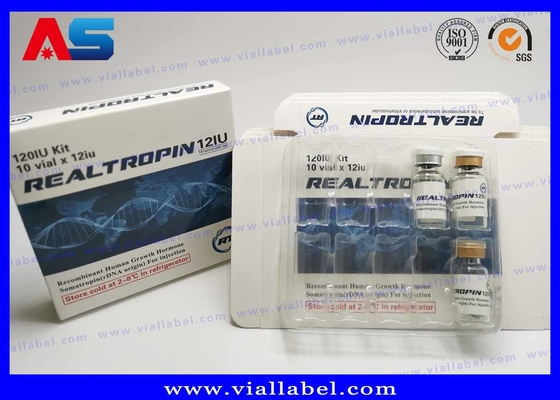 2ML / 3mL / 5mL / 10mL Packaging Hcg Paper Box Label And Plastic Blister custom made