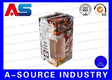 Pill Bottle Pharmaceutical Packaging Box With Display Window Custom Logo Printing