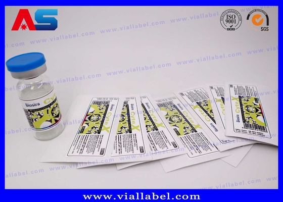 Bio Pharma Adhesive 10ml Vial Stickers Bottle Rubber Cap For Muscle Growth Acetate 250mg