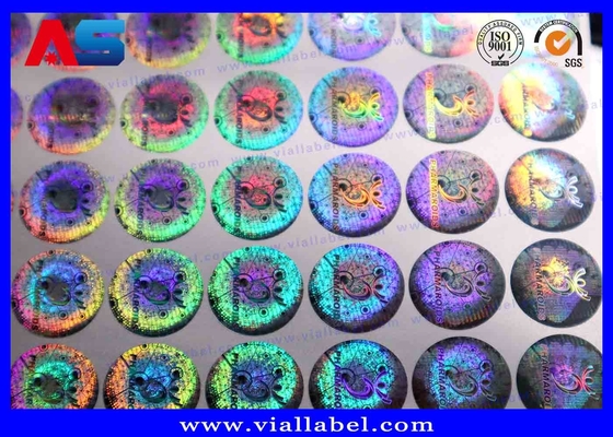 Custom 3d Holographic Tamper Evident Security Label 20mm Anti Counterfeiting Security Code Sticker Label
