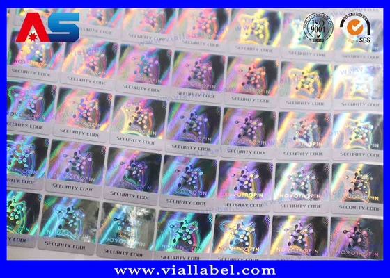 Custom Scratch 3D Holographic Sticker QR Code Label Printing And Color Variable void sticker