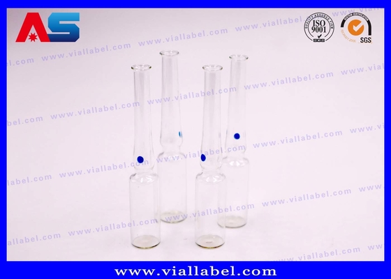High Permeability Hyaluronic Acid 1ml / 2ml printing Ampoule Transparent Glass Bottle Solution