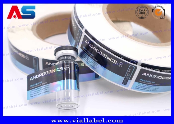 Adhesive Scratch Off Vial Stickers Holographic Printing Custom Design