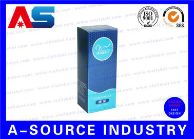 10ml Vial Storage Box Matt Finish Carton Paper Blue WIth UV Spot Braille Box white cardboard box